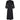 ARCHIVE - 1930s Black Silk Crepe Gown With Kimono Style Embroidered Soutache Sleeves