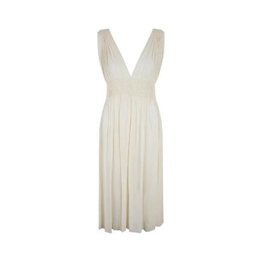 ARCHIVE - 1930s Cream Silk Crepe Smocked Night Dress