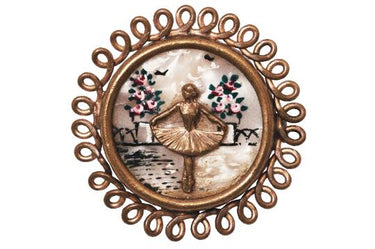 ARCHIVE: 1930s Gold Plated Mother of Pearl Ballerina Brooch