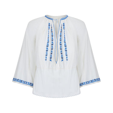 ARCHIVE - 1930s Ukrainian Linen Embroidered Blouse