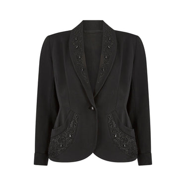 1940s Sally Slade Wool and Beaded Soutache Work Jacket