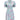 ARCHIVE - 1940s Eggshell Blue Cotton Dress With Fan Design