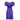1940s Haute Couture Purple Satin Chiffon Dress