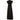 ARCHIVE - 1940s Long Pleated Black Crepe Dress