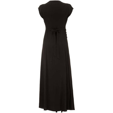 ARCHIVE - 1940s Long Pleated Black Crepe Dress