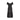 1950s Ceil Chapman Black Taffeta and Ruched Silk Jersey Dress