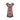ARCHIVE - 1950s Worth London Couture Brown Lace and Pink Sheath Dress
