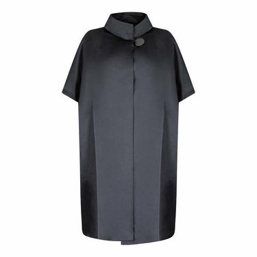 ARCHIVE - 1950s Black Satin Oversized Cocoon Coat