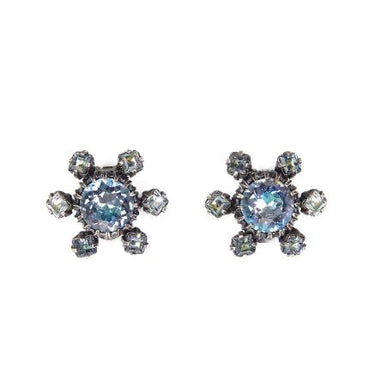 ARCHIVE - 1950s Christian Dior Blue Crystal Earrings