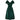 ARCHIVE - 1950s Emerald Green Velvet Evening Dress with Crystal Buttons