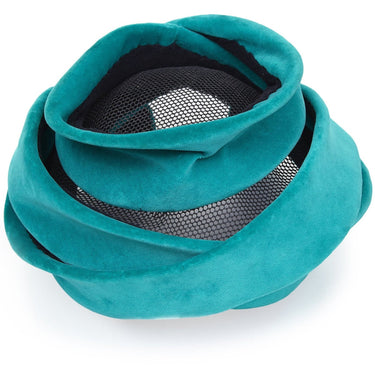 1950s Couture Green Velvet Hat