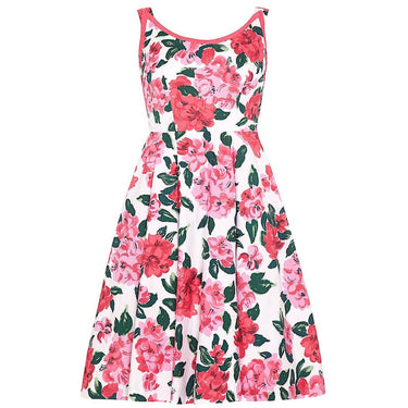 ARCHIVE: 1950s Horrockses Floral Cotton Dress With Scoop Back