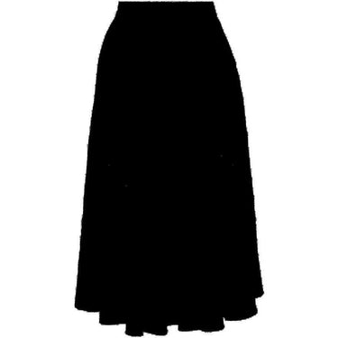 1950s Janet Cotton Velvet Applique Skirt