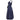 ARCHIVE - 1950s Navy And White Polkadot Couture Dress With Structured Bodice