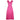 1950s Magenta Jacquard Print Floral Evening Dress