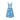 ARCHIVE - 1950s Blue and White Floral Organza Dress