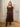 1950s Cardinal Brown Silk Chiffon and Feather Trim Dress