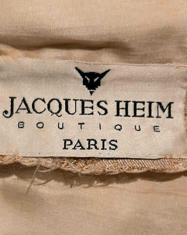 1950s Jacques Heim Demi Couture Gold Brocade Shift Dress-CIRCA VINTAGE LONDON