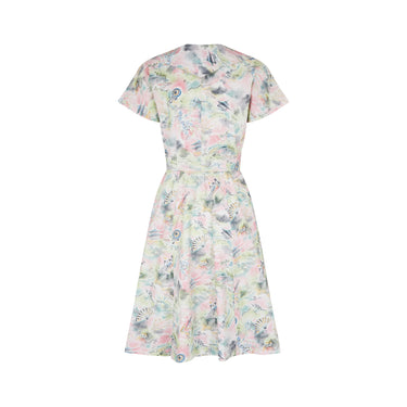 1950s Japanese Novelty Print Design Dress