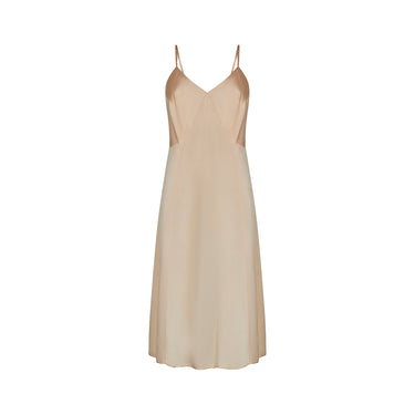 1950s Blush Pink Satin Slip Dress