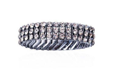 ARCHIVE - 1950s Sonata Articulated Stretch Diamante Bracelet