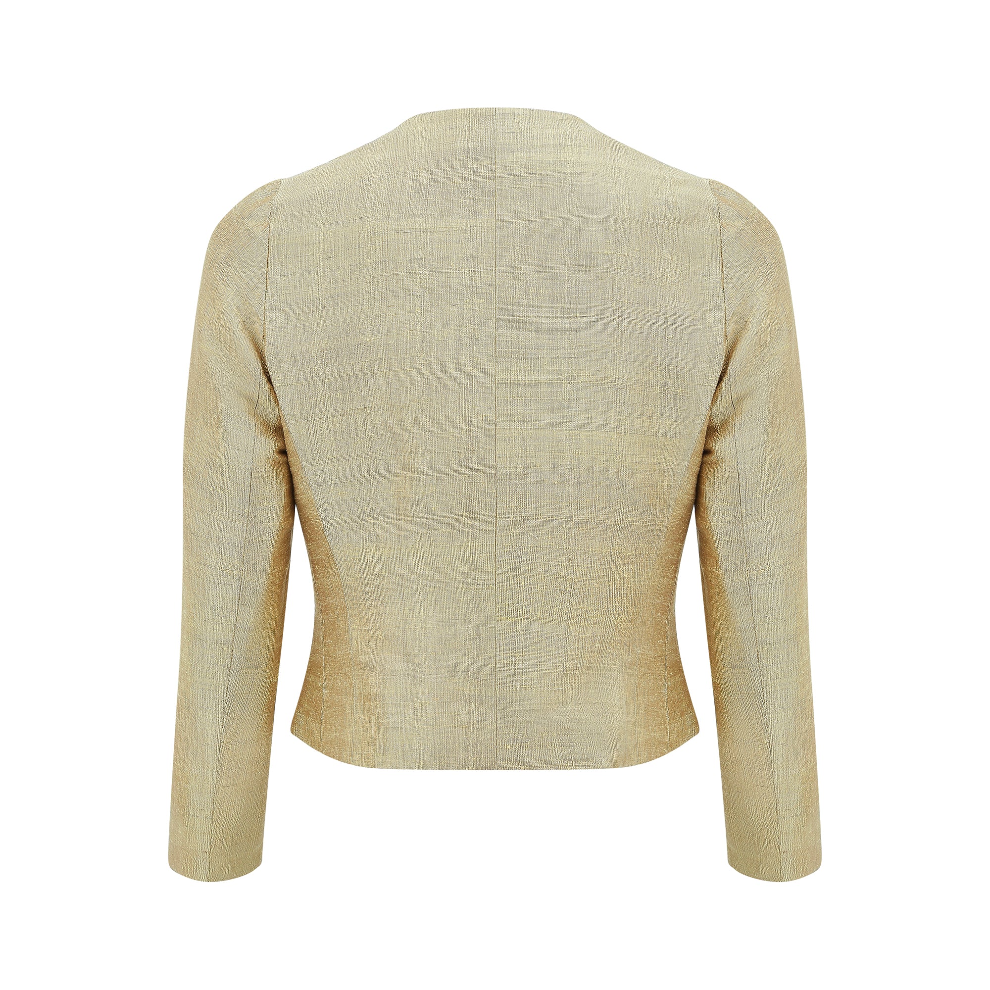 1960s Gold Silk Jacket with Frog Fastenings