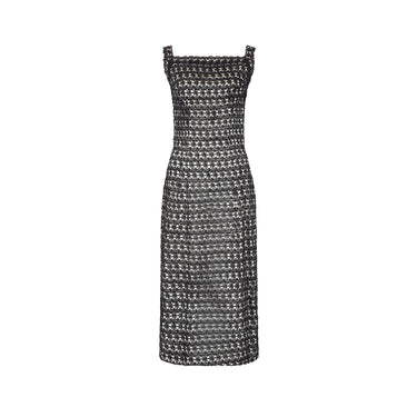 ARCHIVE - 1950s Monochrome Latticework Lace Dress