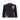 1980s Black Wool Cardigan with Raised Satin Stitch Grape Applique