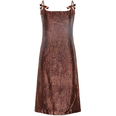 ARCHIVE - 1960s Robert Dorland Bronze Tinsel Lame Dress
