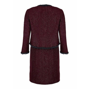 ARCHIVE: 1960s Christian Dior Purple Skirt Suit with Beaded Trim