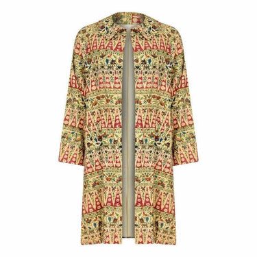 ARCHIVE - 1960s Floral Block Print Swing Overcoat