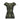 1960s Green Floral Metallic Brocade Dress