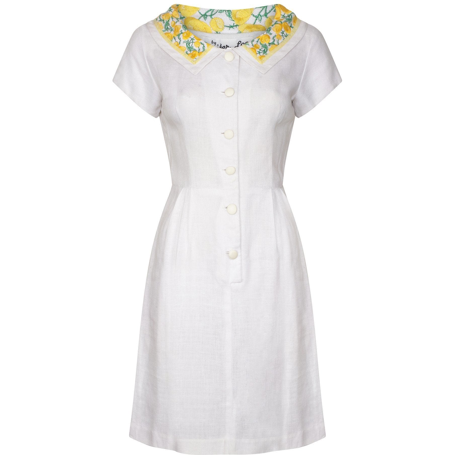 ARCHIVE: 1960s Jennifer Lee Moygashal Irish Linen Dress CIRCA VINTAGE ARCHIVE: 1960s Jennifer Lee Moygashal Irish Linen Dress CIRCA VINTAGE