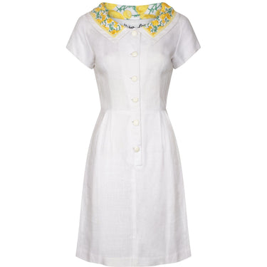 ARCHIVE: 1960s Jennifer Lee Moygashal Irish Linen Dress