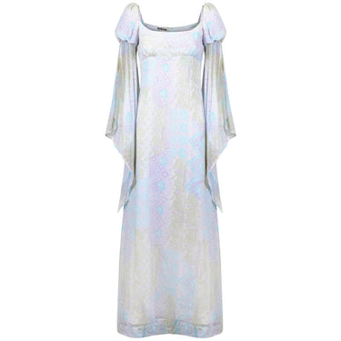 ARCHIVE: 1970s Cotton Angel Wing Sleeved Dress by Quad