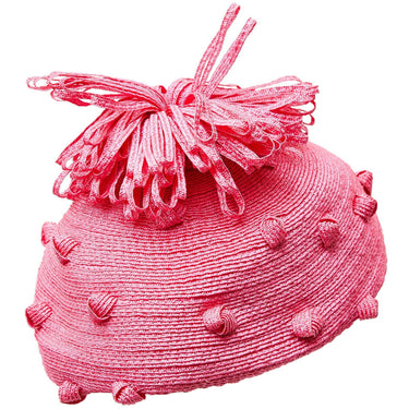 ARCHIVE - 1960s Royal Milliner Simone Mirman Straw Bobble Hat
