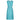 ARCHIVE - 1960s Turquoise Linen Mod Dress With Beaded Collar