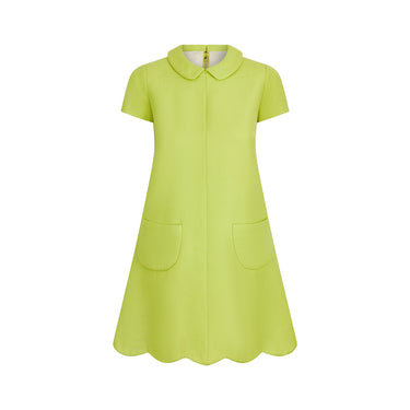ARCHIVE - 1968 Courreges Haute Couture Green Mod Dress