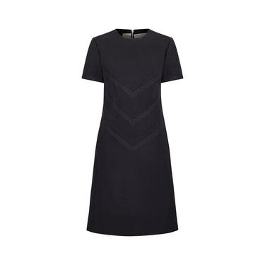 ARCHIVE: 1960s Jean Patou Black Wool Crepe Dress
