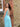 1971 Documented Courreges Turquoise Maxi Dress