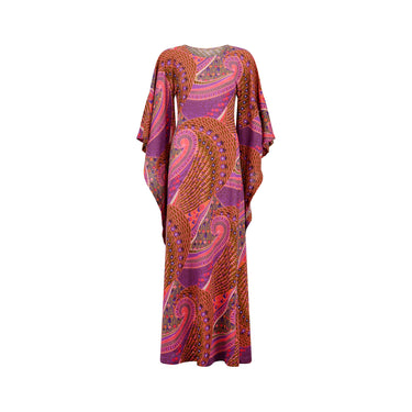 ARCHIVE - 1970s Psychedelic Angel Sleeve Dress