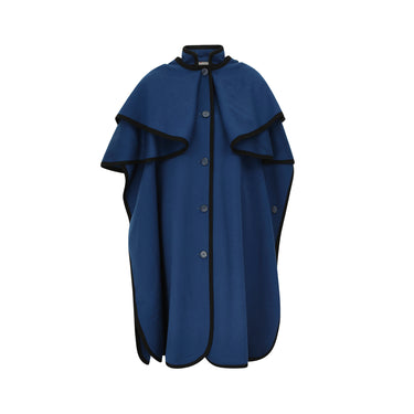 ARCHIVE - 1976 Ballets Russes Yves Saint Laurent Peacock Blue Cape