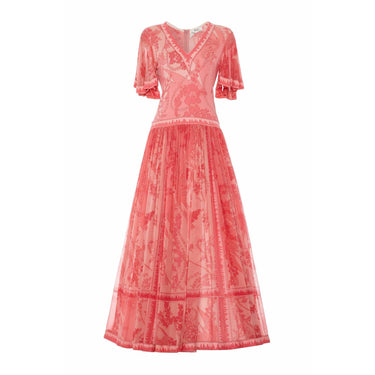 ARCHIVE - 1970’s Averardo Bessi Pink Silk Jersey and Chiffon Maxi Dress