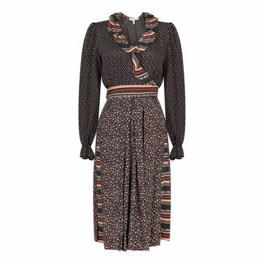 ARCHIVE - 1970s Azzaro Boho Silk Floral Dress