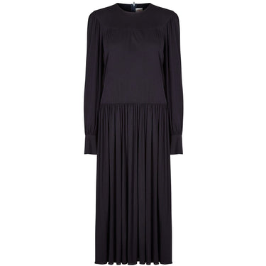 ARCHIVE 1970s Tricosa Long Sleeve Black Jersey Dress
