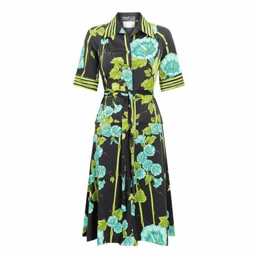 ARCHIVE - 1970s Frank Usher Floral and Bamboo Print Skirt Suit