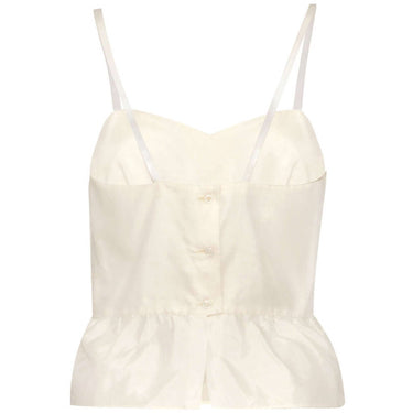 ARCHIVE - 1970s Gina Fratini White Silk Organza Maxi Skirt and Blouse Set