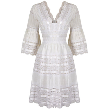 ARCHIVE - 1970s Pin Tuck Lace Mexican Wedding Dress