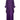 ARCHIVE - 1970s John Charles Purple Jersey & Feather Trapeze Dress