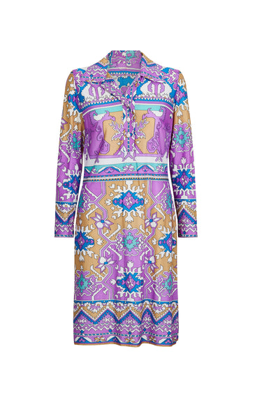 ARCHIVE: 1970s Pucci Style Jersey Shirtwaister Dress